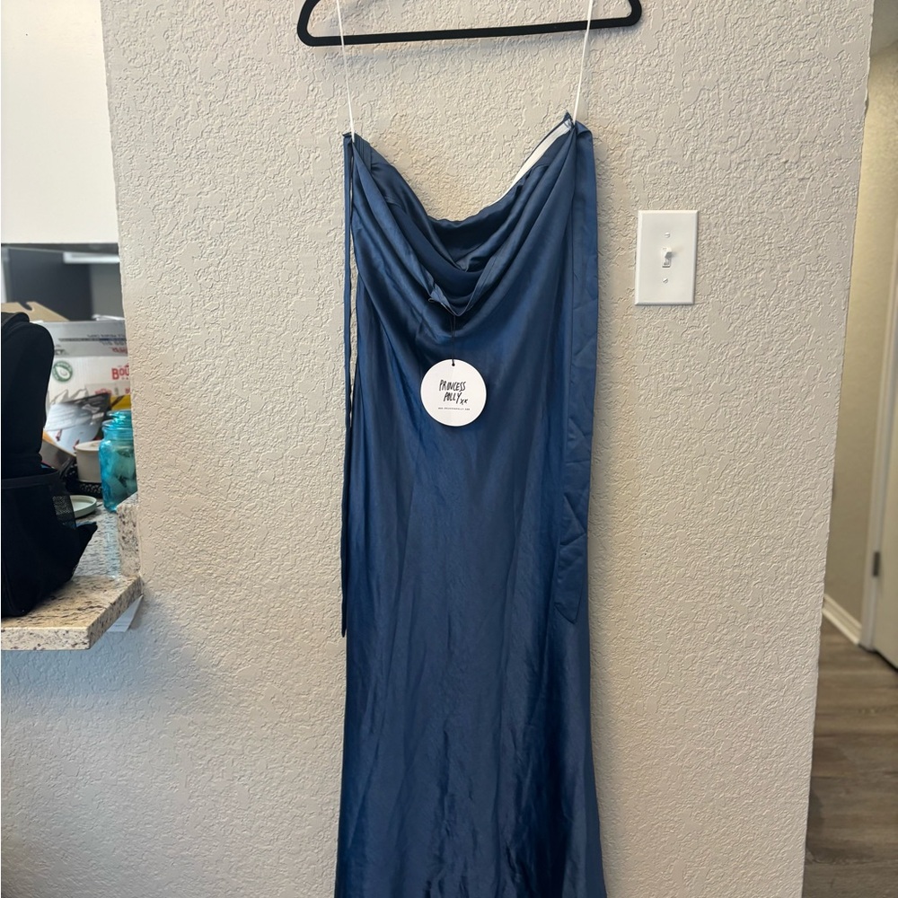 NWT Princess Polly Haley Maxi Dress Mid Blue🦋 - Picture 9 of 10